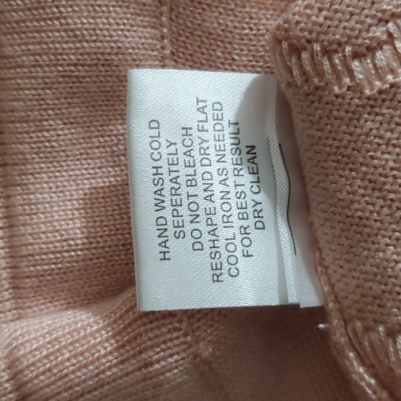 ROMEO + JULIET COUTURE Pinkish Peach Chevron Sweater Mini Dress-EUC-Sz XS - Picture 9 of 15